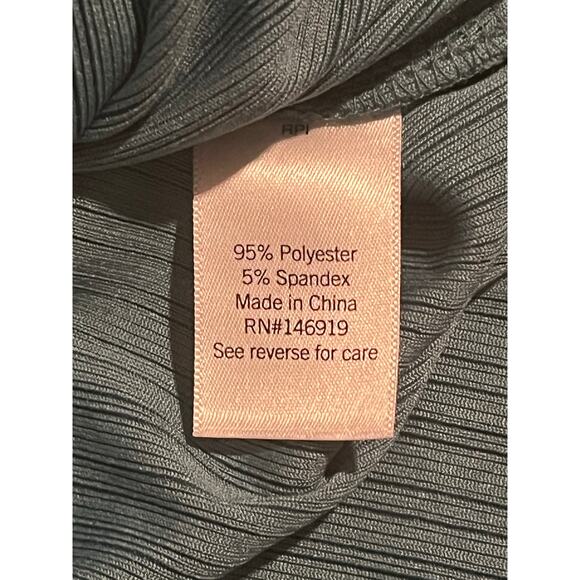 Nine West Faux Wrap Top L Turquoise Long Sleeve Business Casual colorful basic - Picture 6 of 7